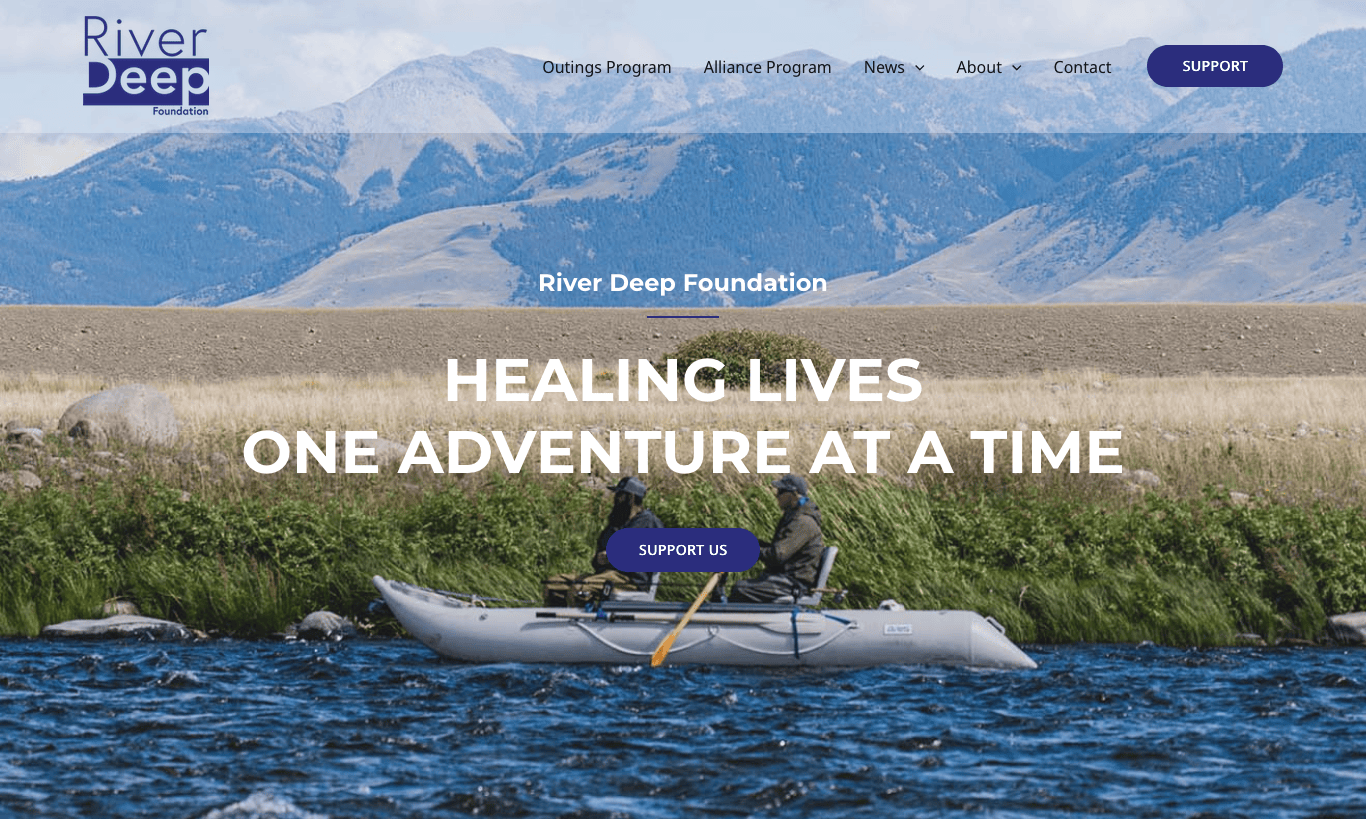 River Deep Foundation: WordPress site Screen Shot