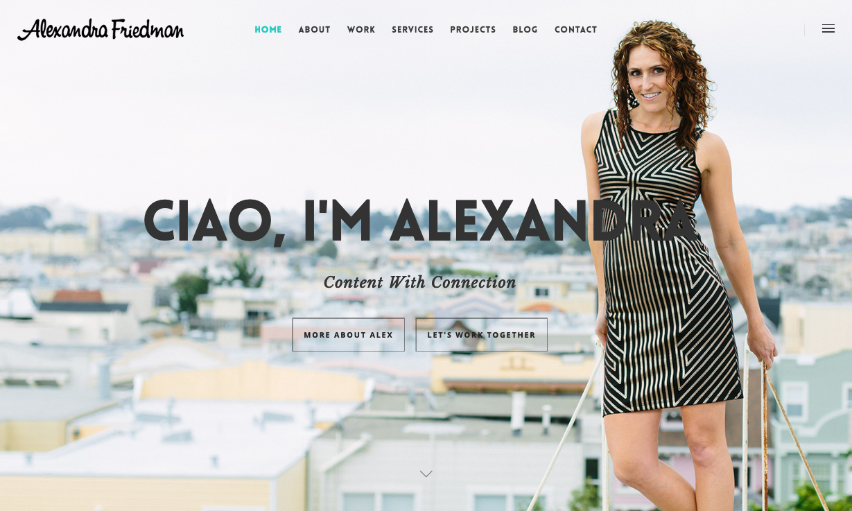 Alexandra Friedman: SEO & WordPress optimization Screen Shot